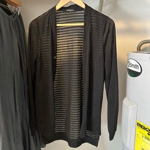 Ann Demeulemeester Cashmere Blend Asymmetric Stripe Cardigan Small Women’s